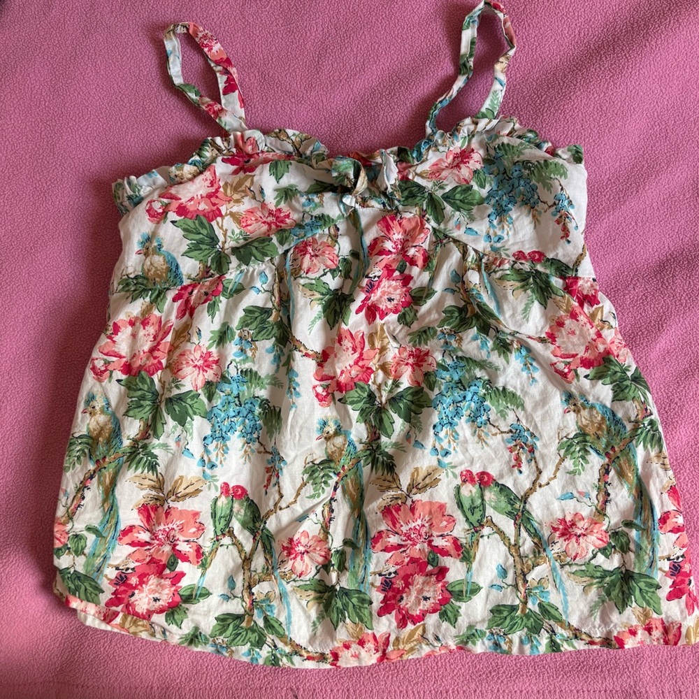 Janie & Jack Girls Floral Sleeveless Top